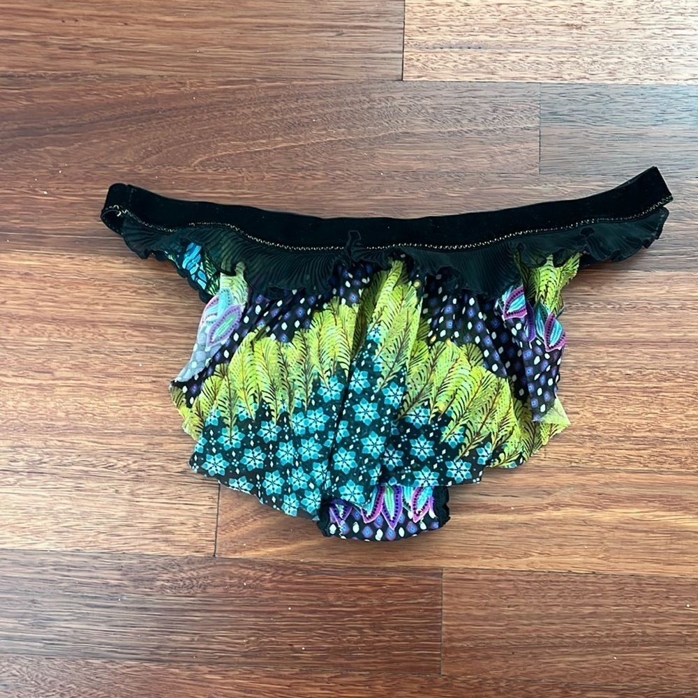 AGUA BENDITA beaded swim bottom Medium